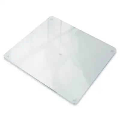 Planche à découper rectangulaire en verre dépoli