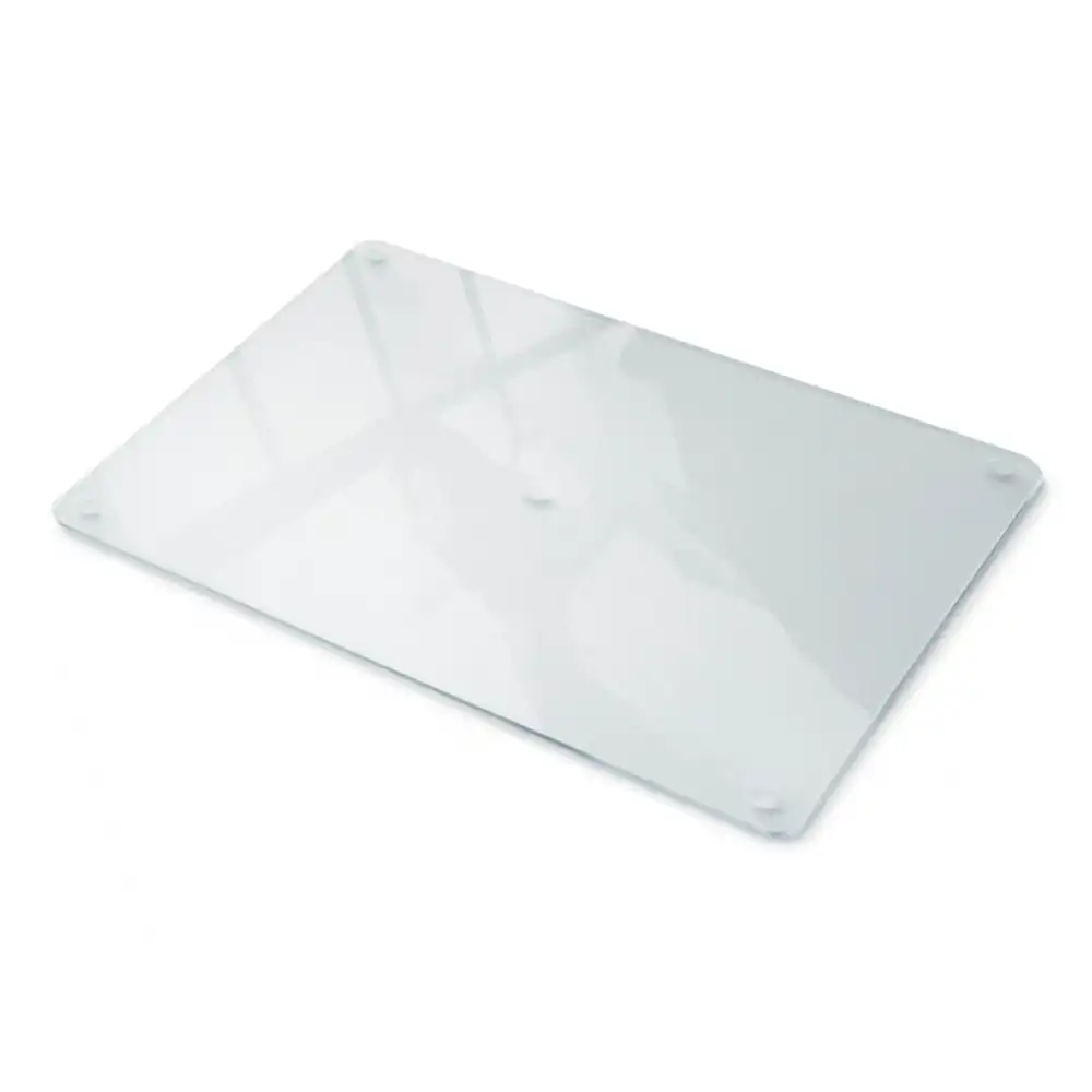 Planche à découper rectangulaire en verre dépoli