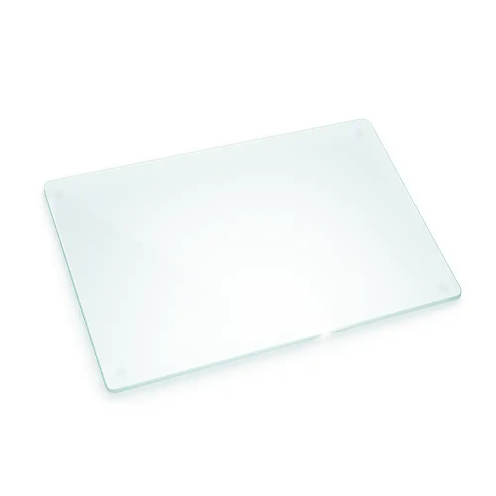 Planche à découper en verre transparent