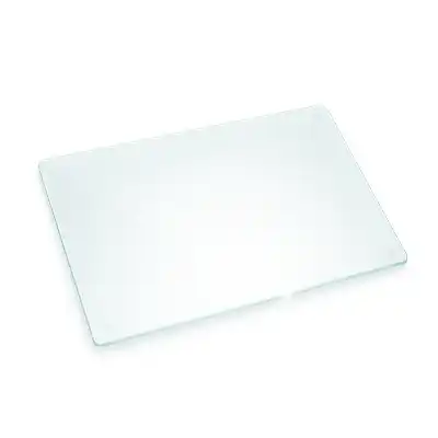 Planche à découper en verre transparent