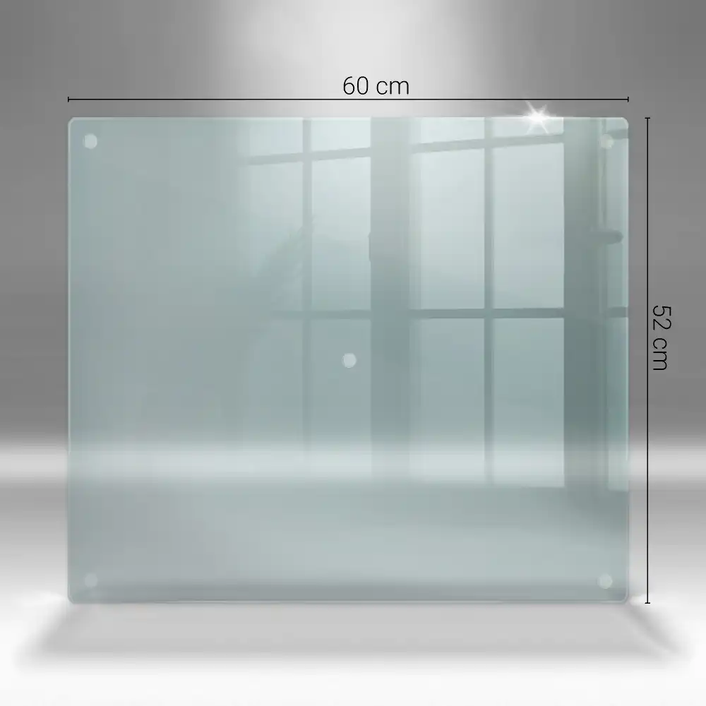 Planche à découper en verre transparent