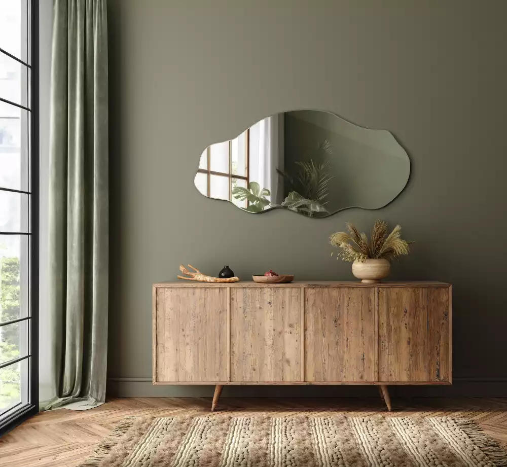 Miroir mural de forme organique design