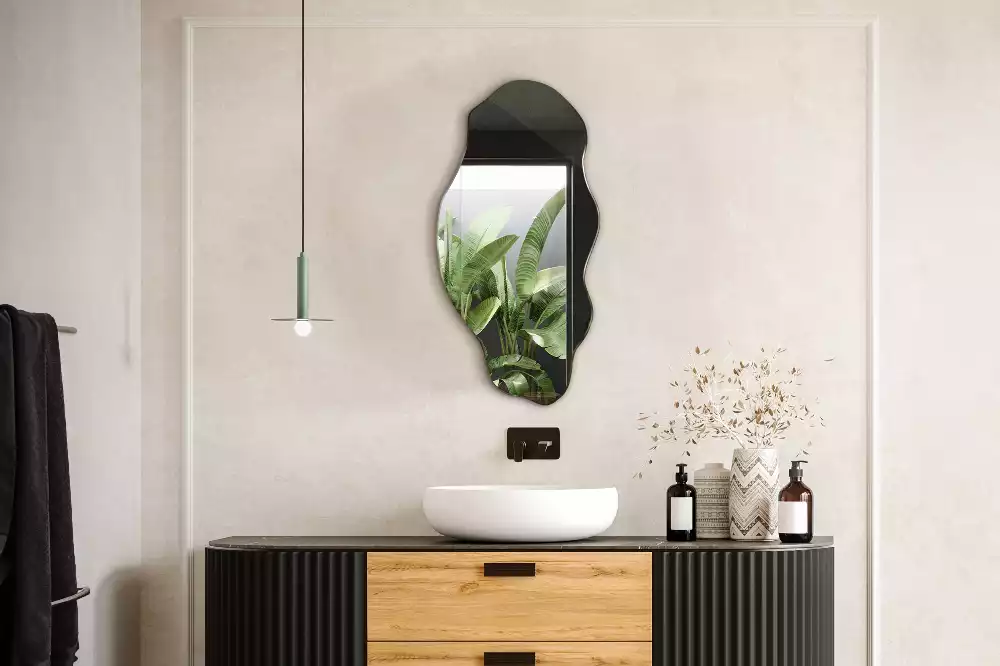 Miroir mural de forme organique design