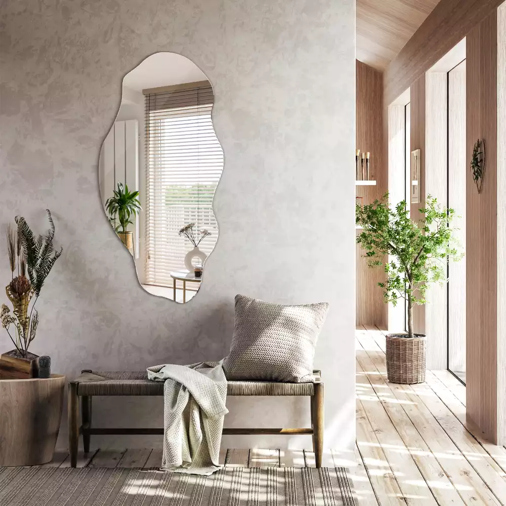 Miroir mural de forme organique design