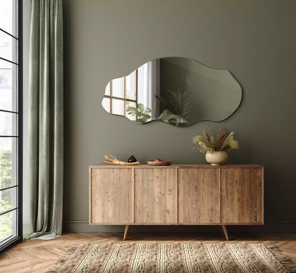 Miroir mural de forme organique design