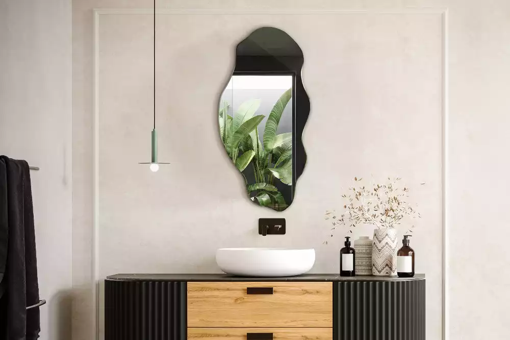 Miroir mural de forme organique design
