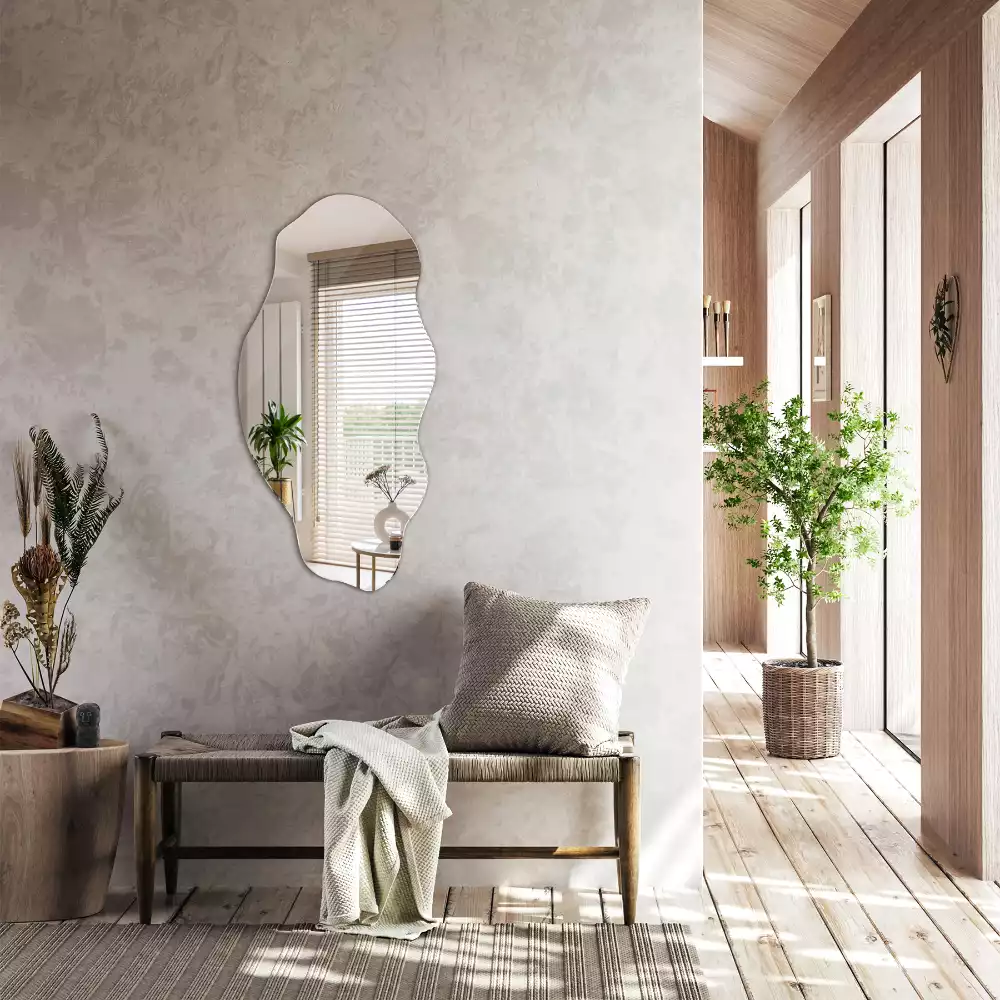 Miroir mural de forme organique design
