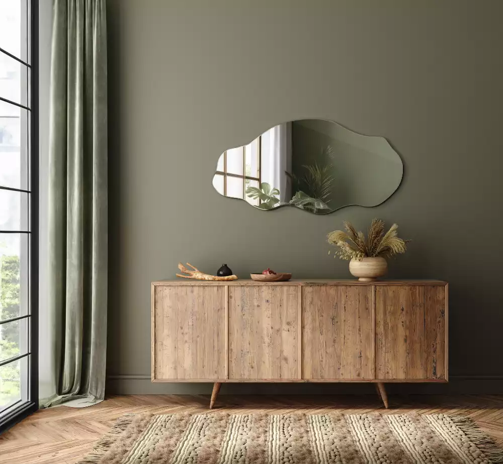Miroir mural de forme organique design