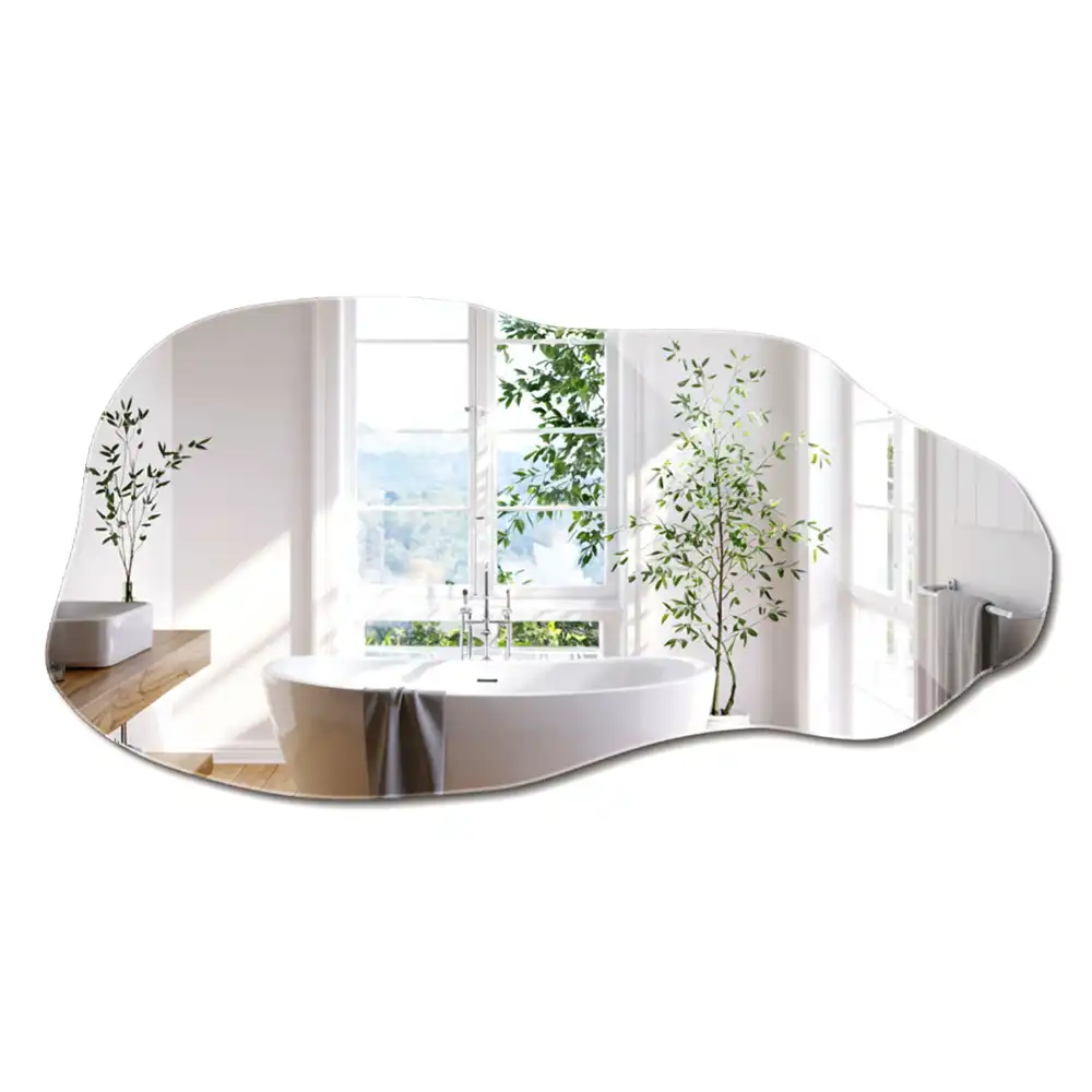Miroir mural à forme organique