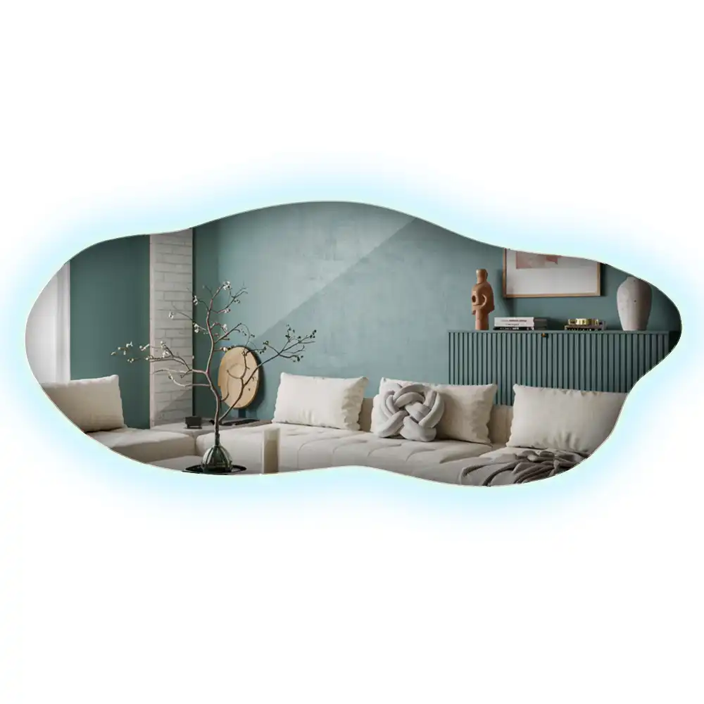 Miroir organique lumineux suspendu au design original
