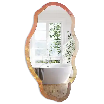 Miroir irrégulier avec impression spirale énergétique