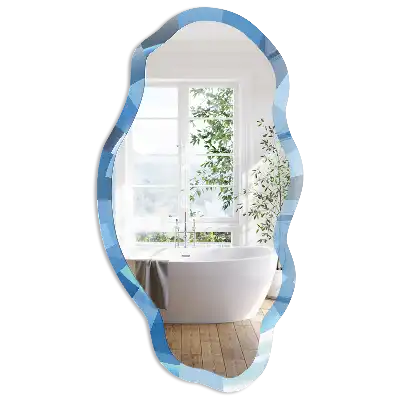 Miroir décoratif irrégulier à motif tourbillon d'énergie