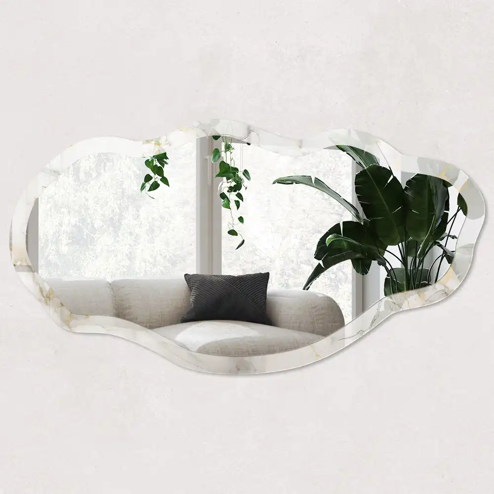Miroir irrégulier à impression élégante