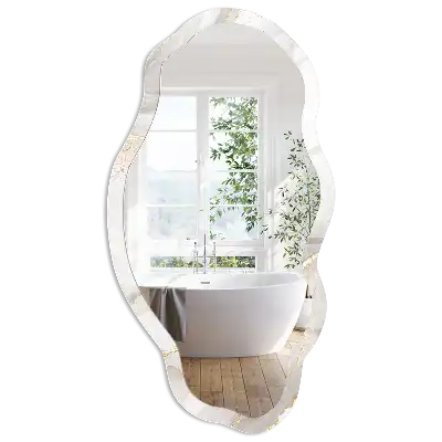 Miroir décoratif irrégulier effet marbre