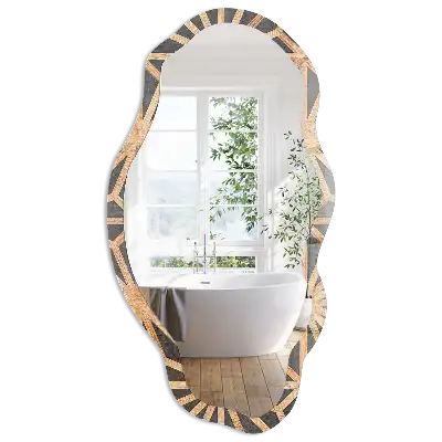 Miroir irrégulier motif énergie