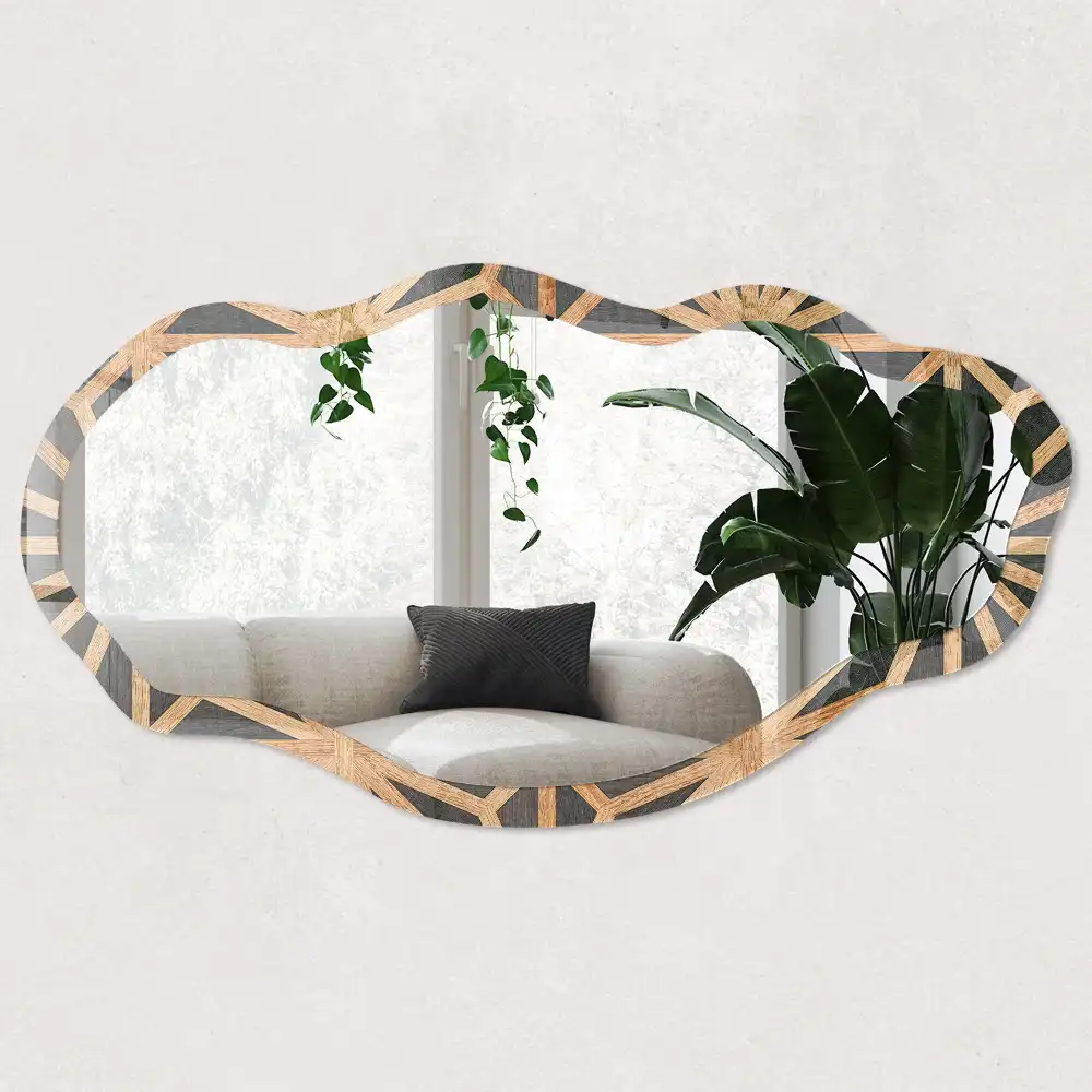 Miroir irrégulier motif énergie