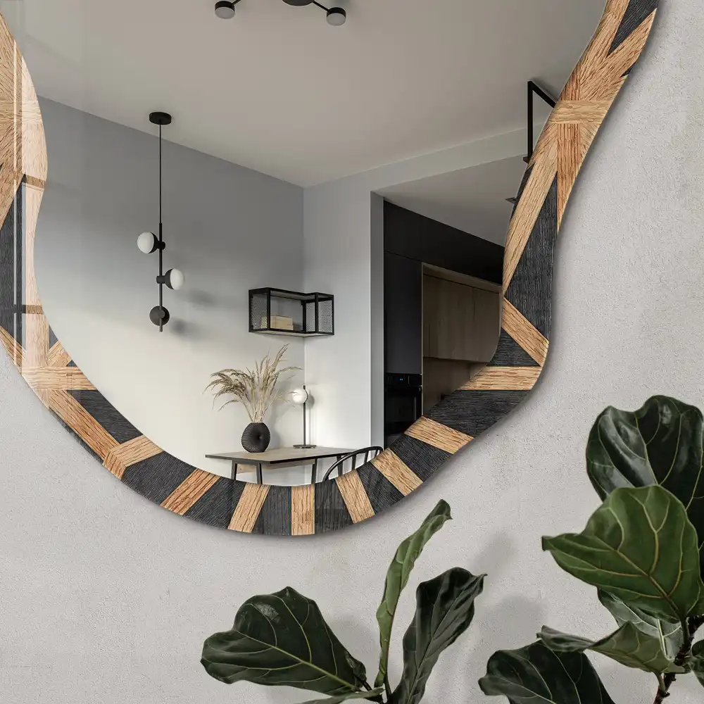 Miroir irrégulier motif énergie
