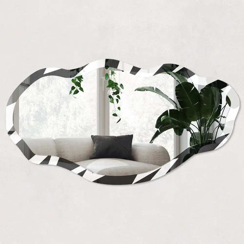 Miroir irrégulier à motif dynamique