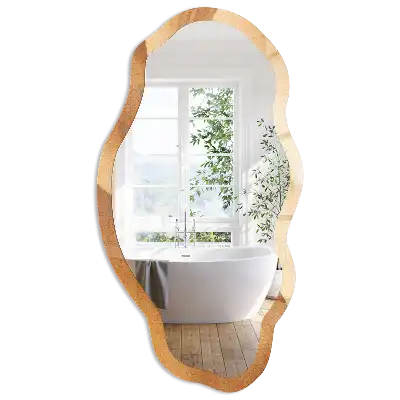 Miroir décoratif irrégulier à motif de vagues sablonneuses