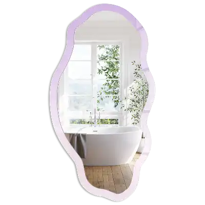 Miroir décoratif aux formes irrégulières et au dégradé subtil