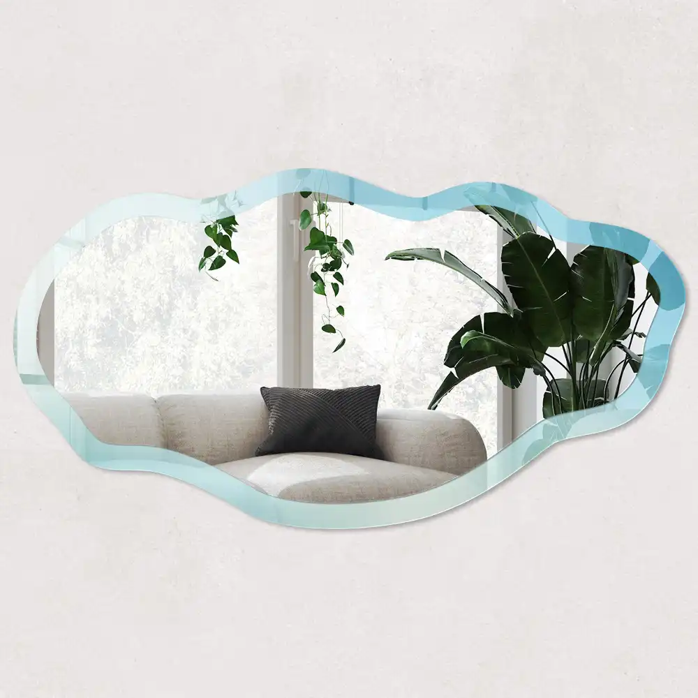 Miroir irrégulier motif rêve céleste
