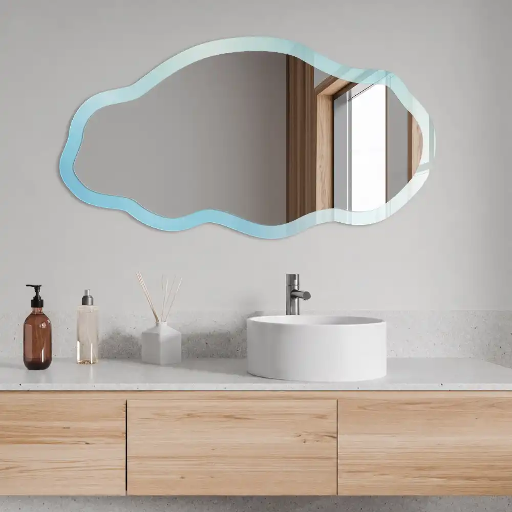 Miroir irrégulier motif rêve céleste