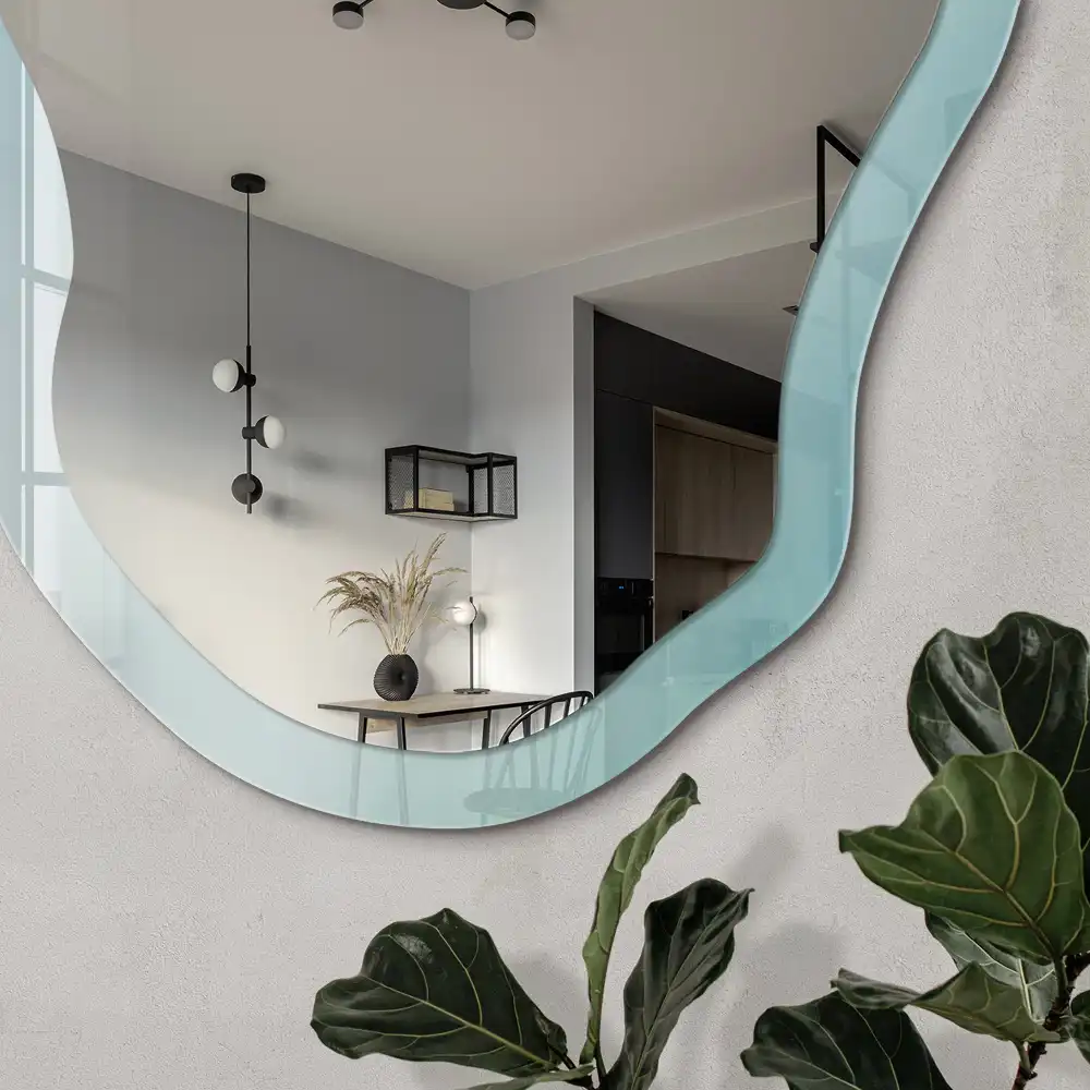 Miroir irrégulier motif rêve céleste