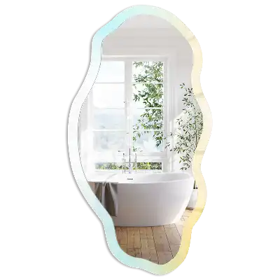 Miroir décoratif irrégulier aux tons doux