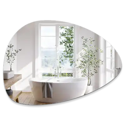 Miroir mural organique à la forme inhabituelle