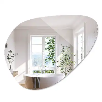 Miroir suspendu de forme organique moderne