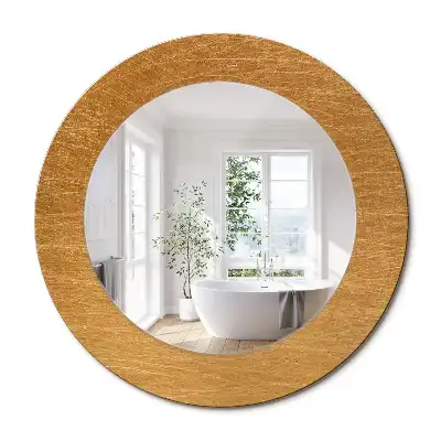 Miroir rond avec décoration style loft vintage