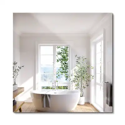 Miroir rectangulaire minimaliste sans cadre