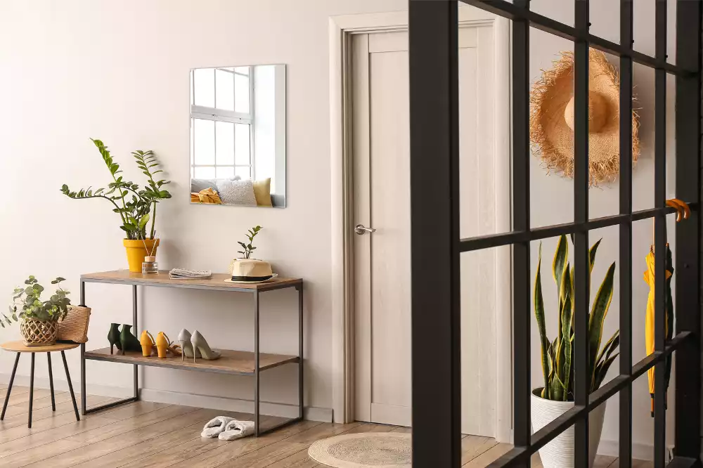 Miroir rectangulaire minimaliste sans cadre