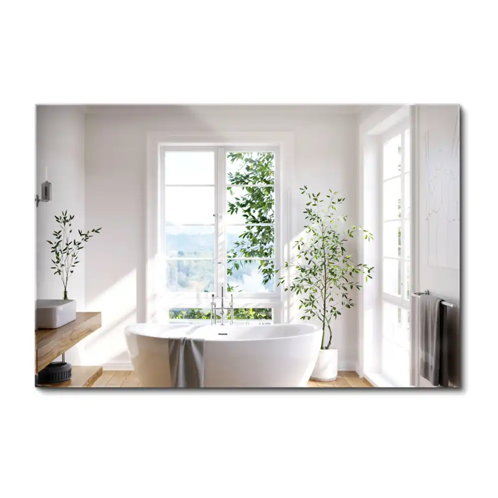 Miroir rectangulaire minimaliste sans cadre