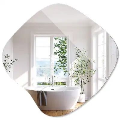 Miroir mural moderniste en forme de tache
