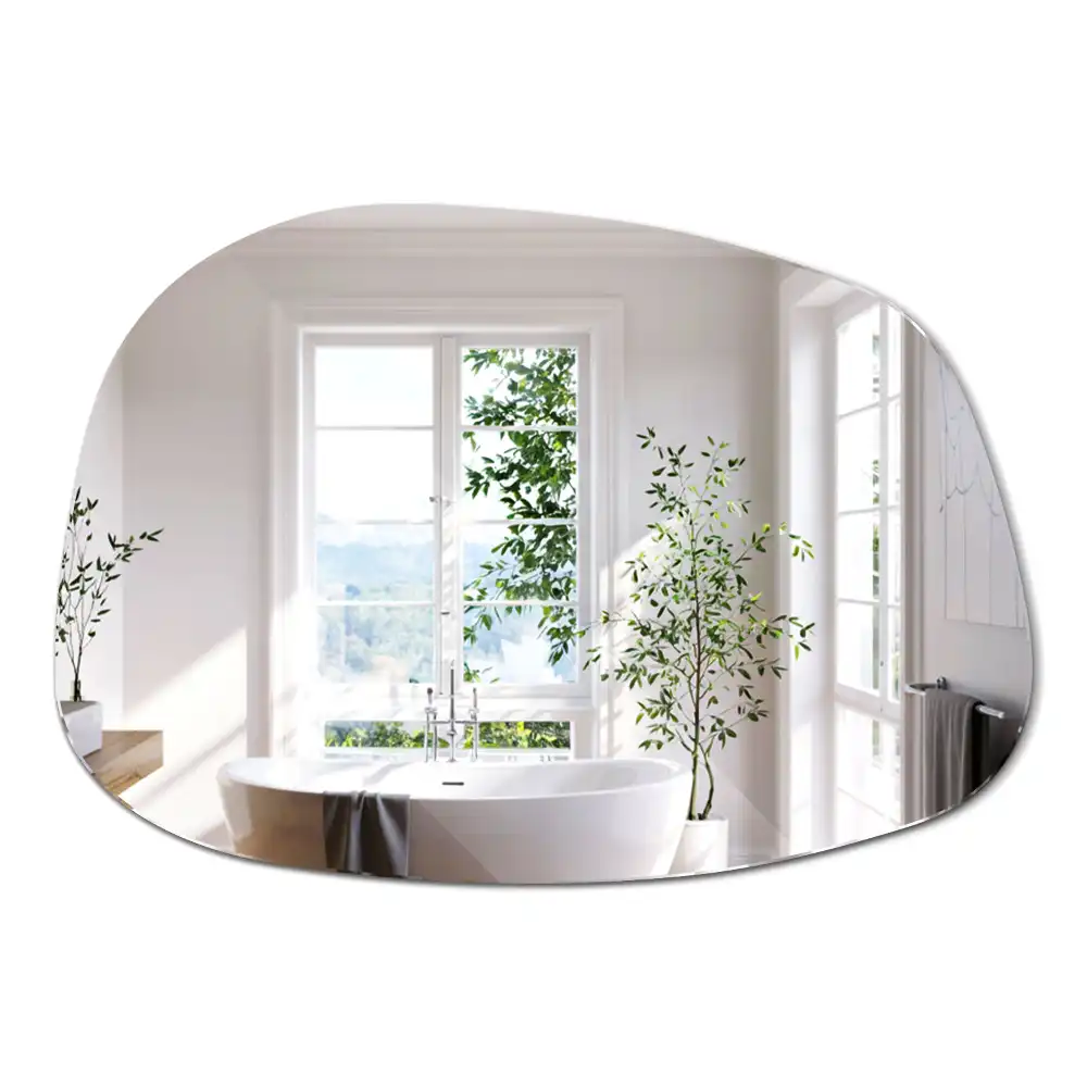 Miroir mural moderne en forme de tache