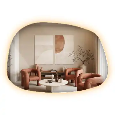 Miroir moderne à forme irrégulière