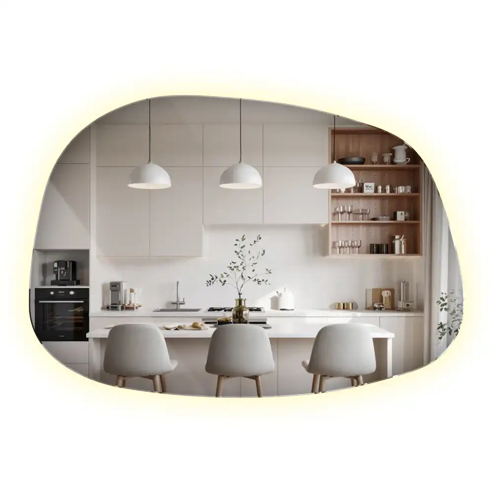 Miroir moderne à forme irrégulière
