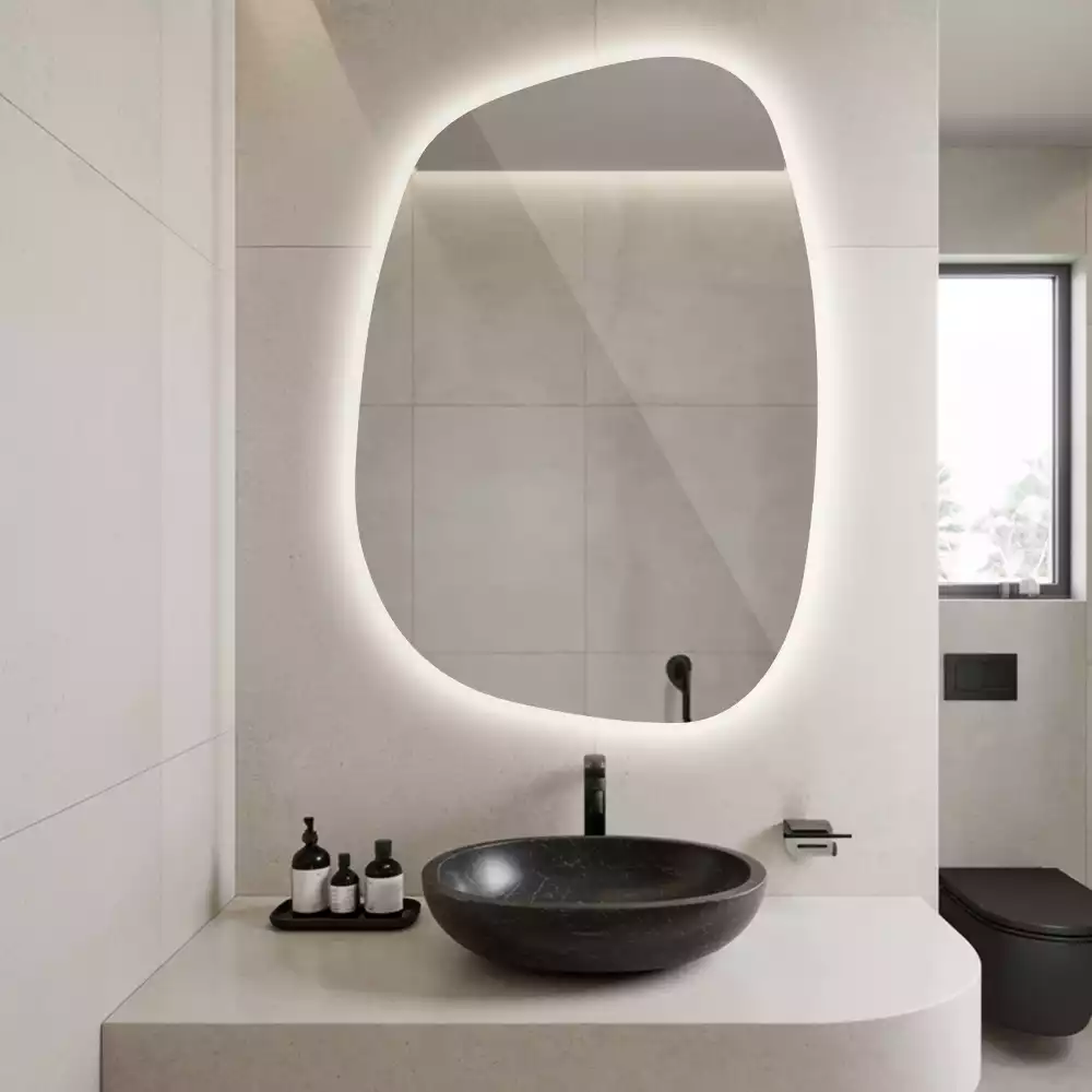Miroir moderne à forme irrégulière