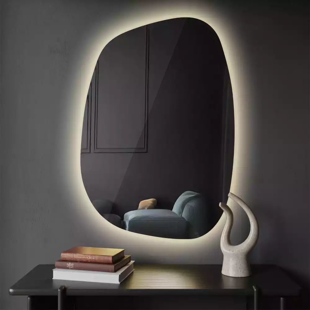 Miroir moderne à forme irrégulière