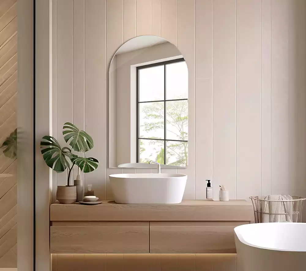 Miroir arche suspendu élégant