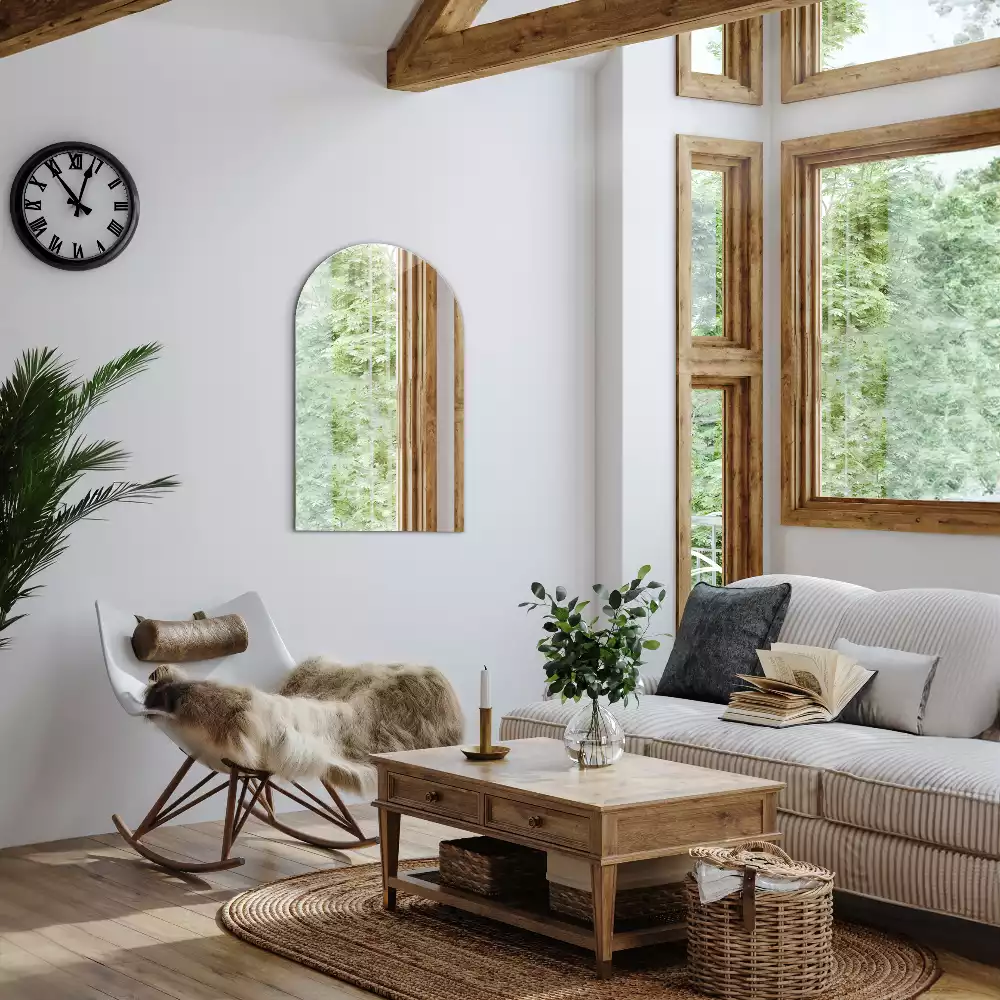 Miroir arche suspendu élégant