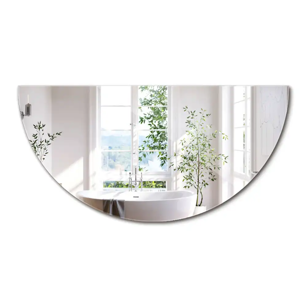 Miroir demi-cercle suspendu sans cadre