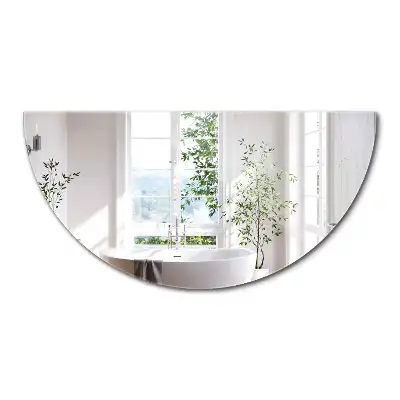 Miroir demi-cercle suspendu sans cadre