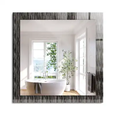 Miroir rectangulaire décoratif imprimé lignes modernes