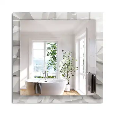 Miroir rectangulaire décoratif imprimé formes géométriques abstraites