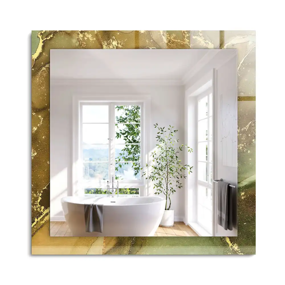 Miroir rectangulaire décoratif art abstrait