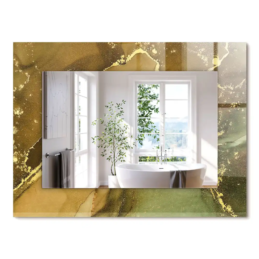 Miroir rectangulaire décoratif art abstrait