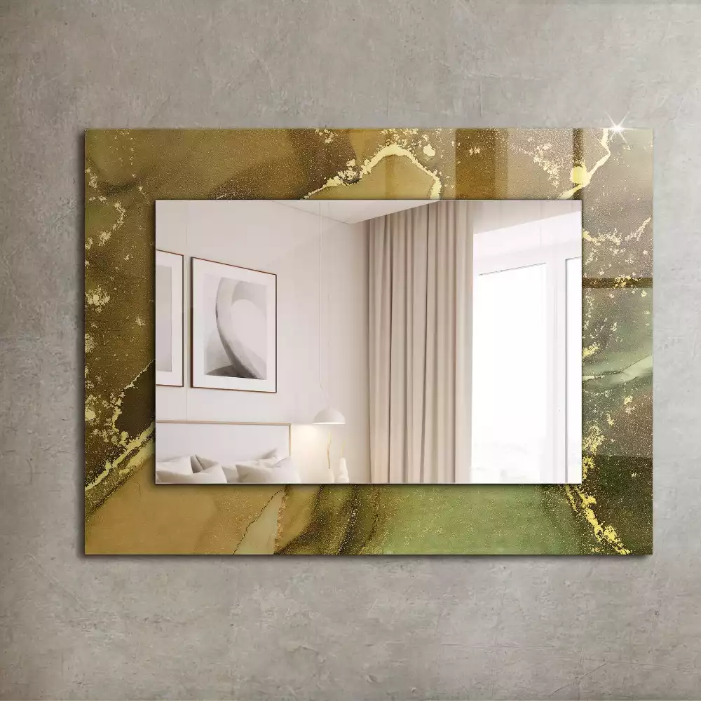 Miroir rectangulaire décoratif art abstrait