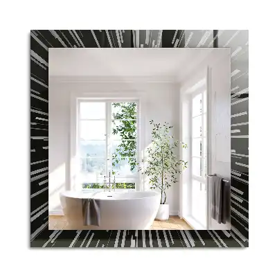Miroir rectangulaire décoratif effet vitesse de la lumière